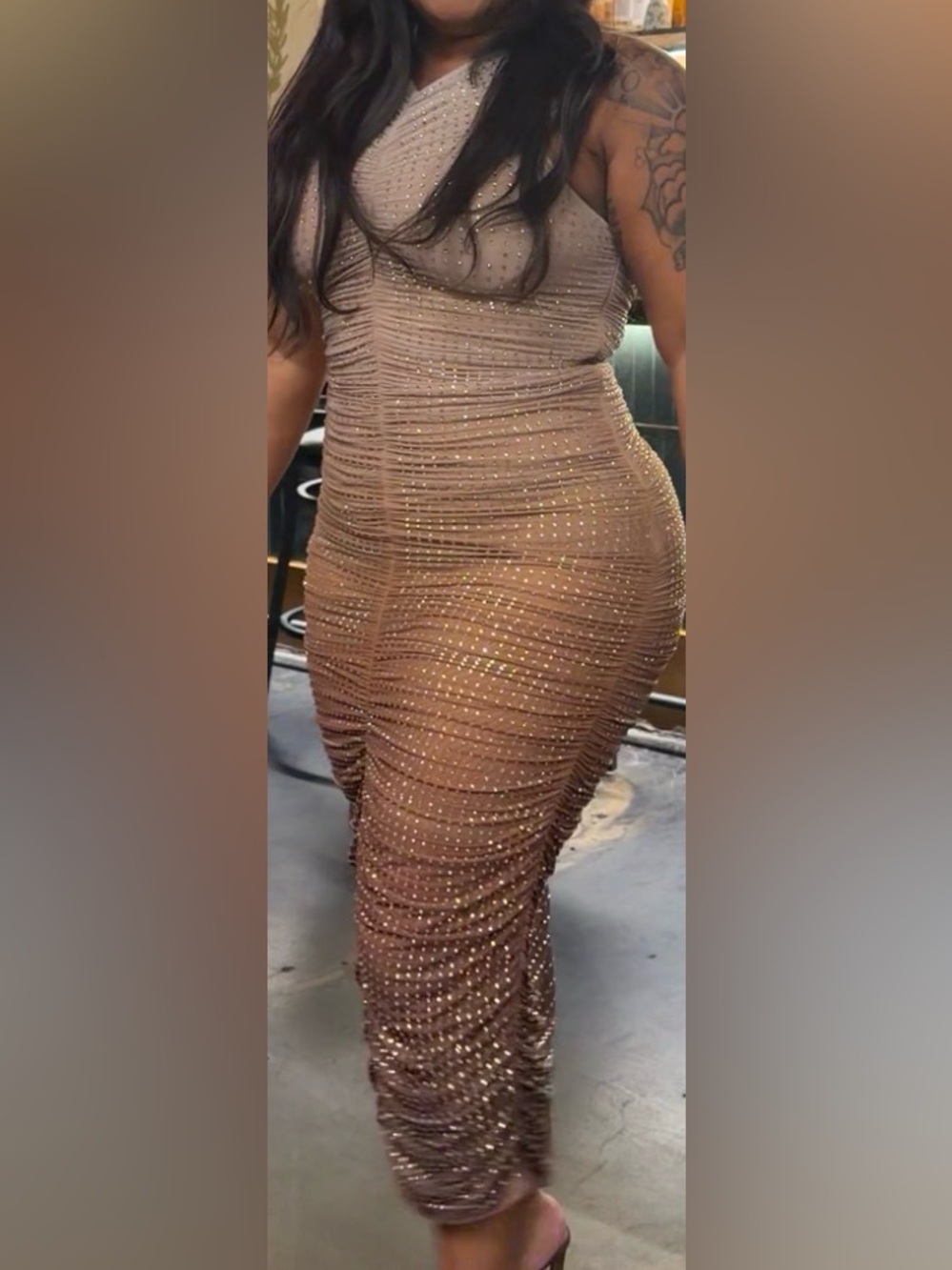 Brown ombré dress - Akira